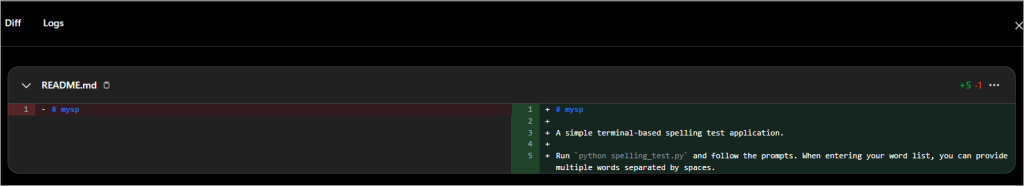 Codex changes 